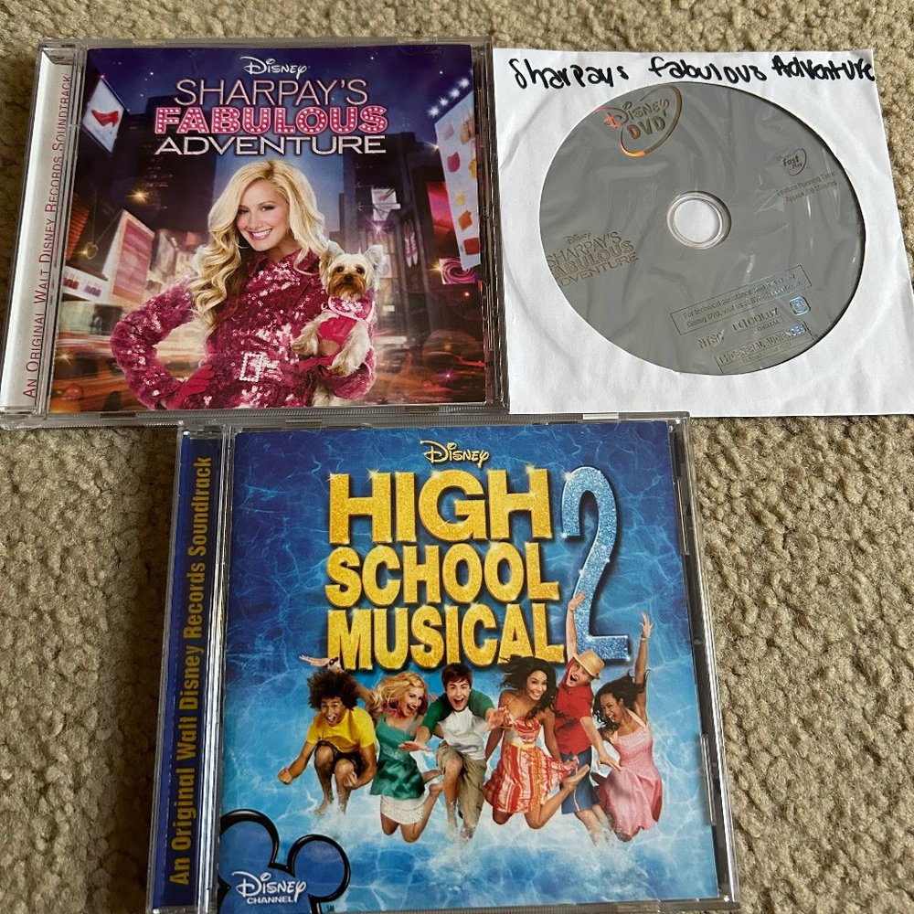 Sharpay's Fabulous Adventure DVD and CD and High School Musical 2 CD